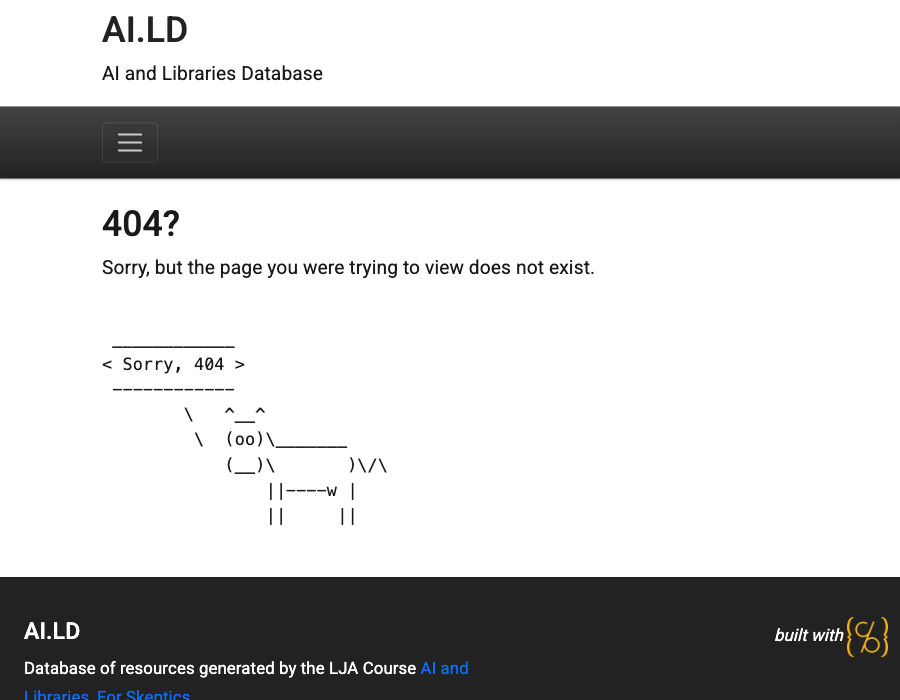 screen capture of resource