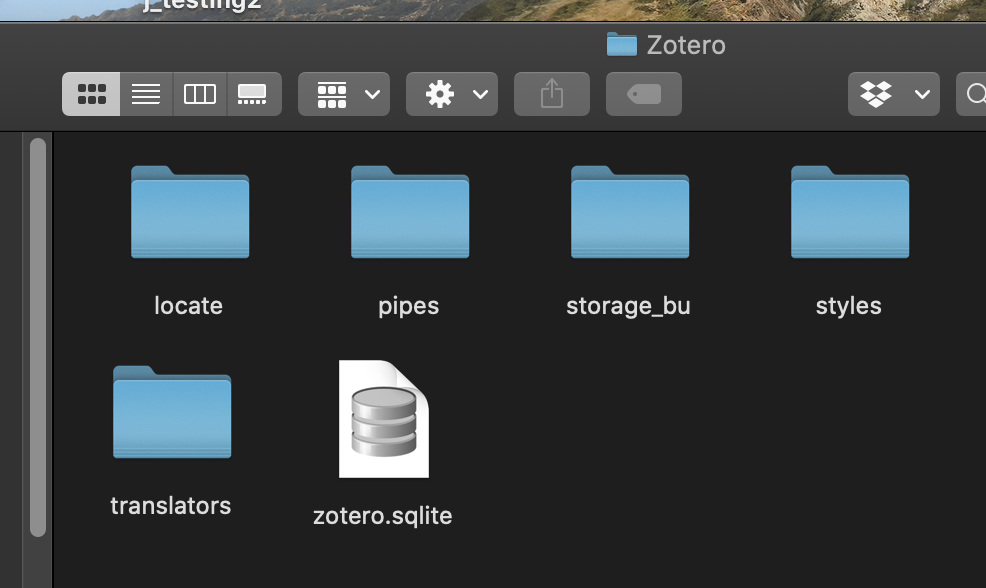 zotero local storage